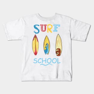 Stylish Surf school Kids T-Shirt